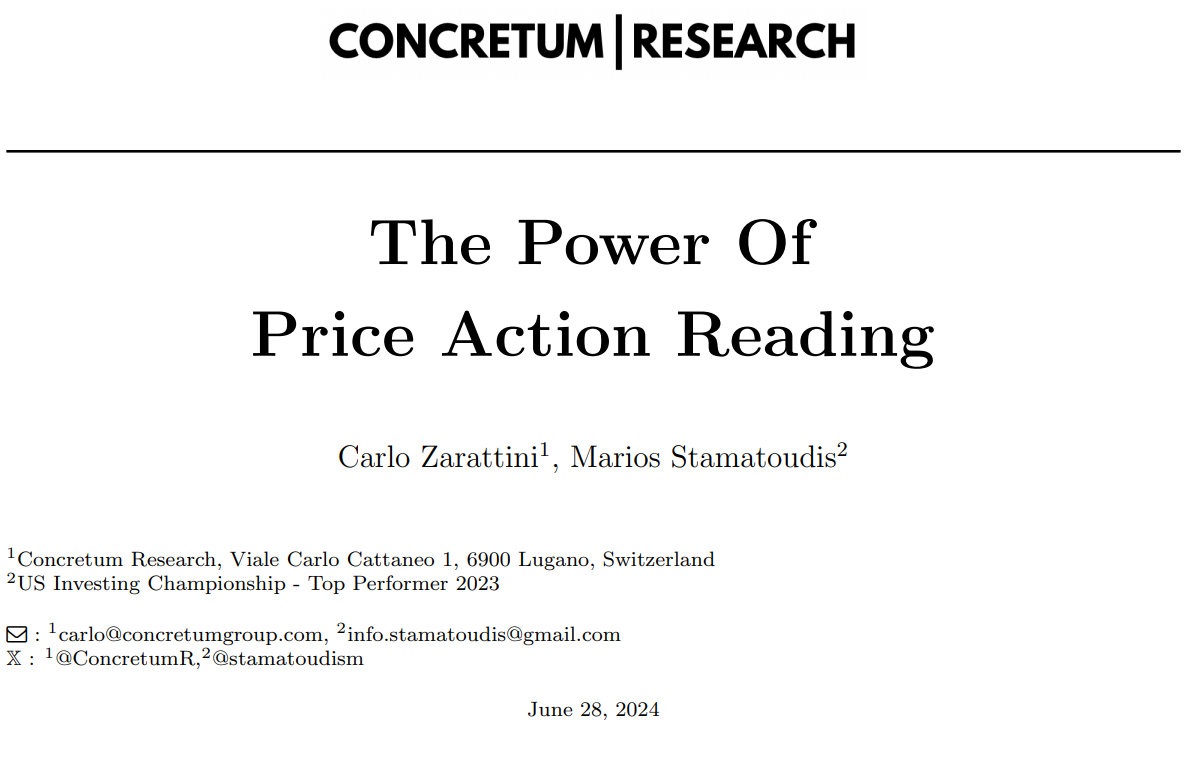 The Power Of Price Action Reading research paper on discretionary price action trading strategies