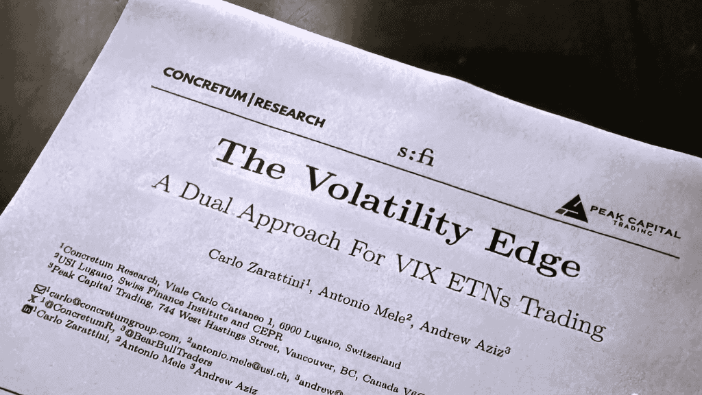 The Volatility Edge: A Dual Approach For VIX ETNs Trading